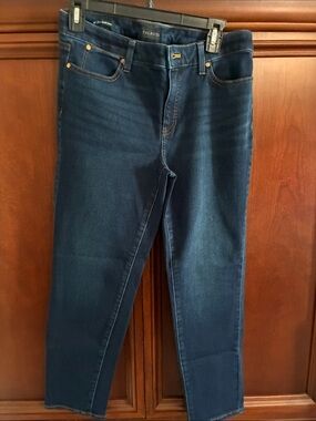 Talbots Women's slim ankle Jean  in Dark Indigo